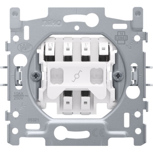 Binnenwerk en mechanismen van Niko voor schakelaars en stopcontacten