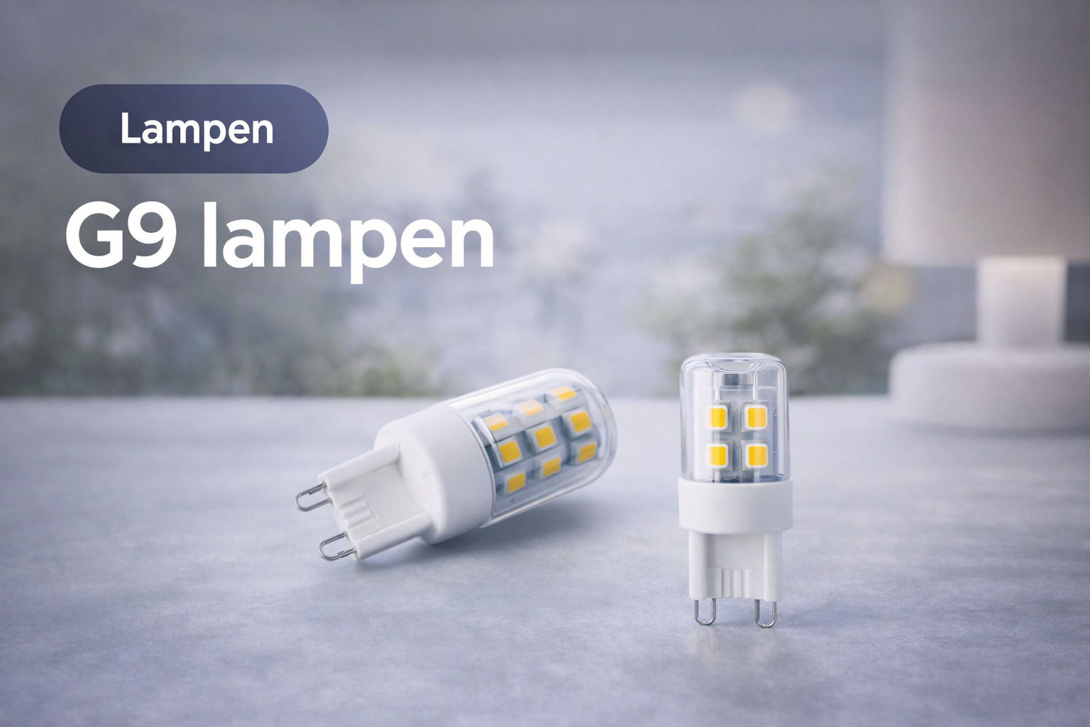 G9 lampen met steekfitting, compacte lichtbron voor kleine armaturen