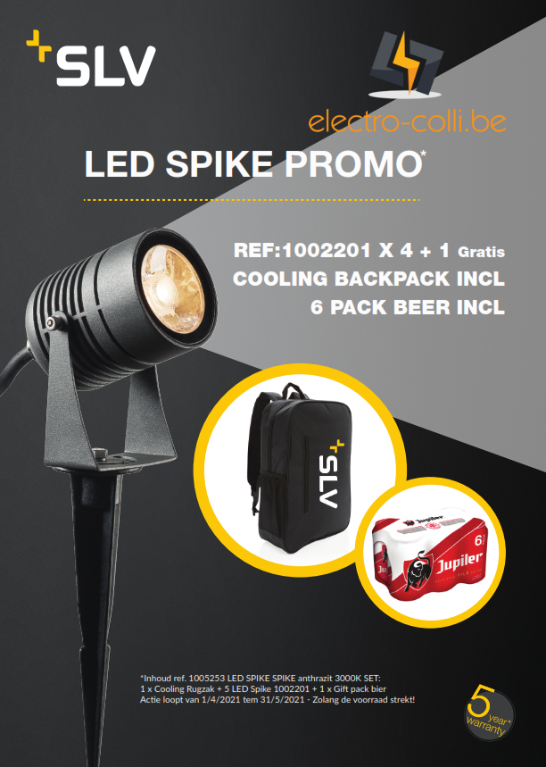 SLV 1005253: Ledspike Promo - 5 x LED Spike artikel 1002201 (4+1 gratis)