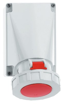 Opbouw cee stopcontact 63A 3P+N+A 400V IP67, schroefaansluit