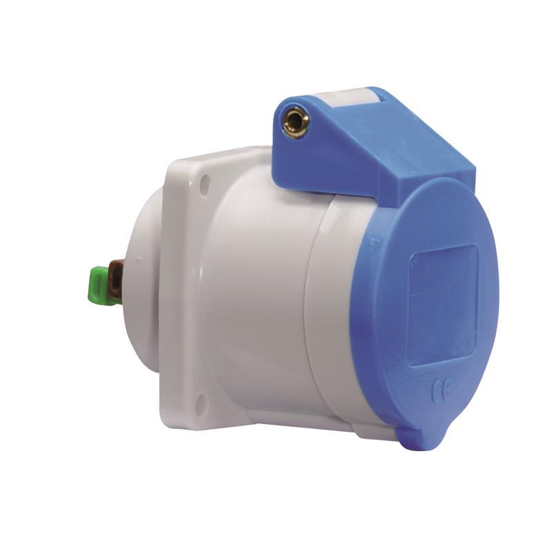 inbouw cee stopcontact 16A 2P+A 230V IP44, quick-connect