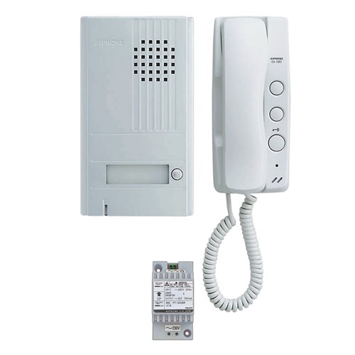 Kompleet 2 draads parlofoonkit (zilver)