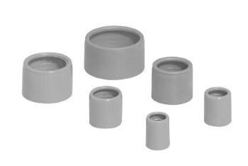 Buisingangen, slagvast - Ø 20 mm - donkergrijs  RAL 7037 -