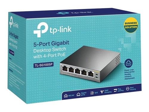 TP-Link 5 10/100/1000Mbps RJ45 Ports PoE
