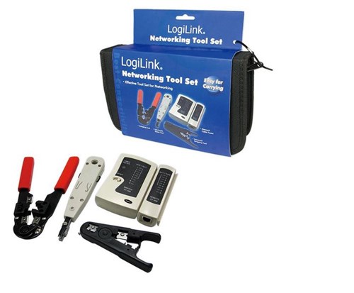 LogiLink Toolkit RJ45 8P8C w/bag 4parts