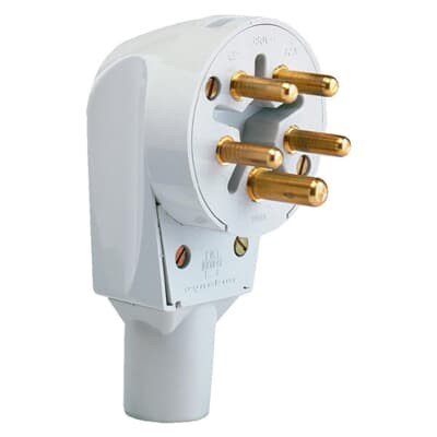 STEKKER 3P+N+A 32A GRIJS