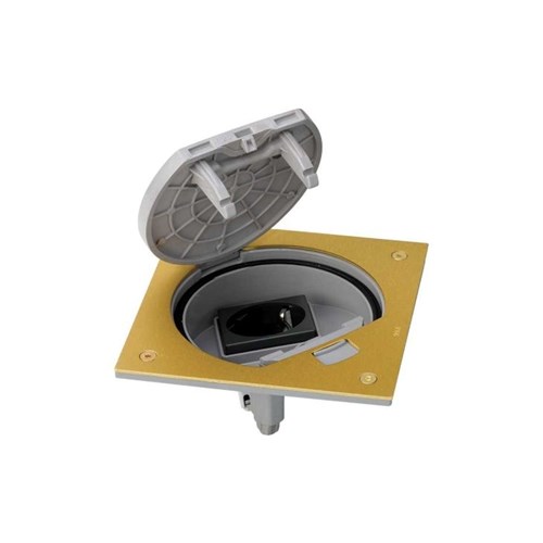 K45 Mechanismehouder manuele sluiting met 1 Stopcontact mess