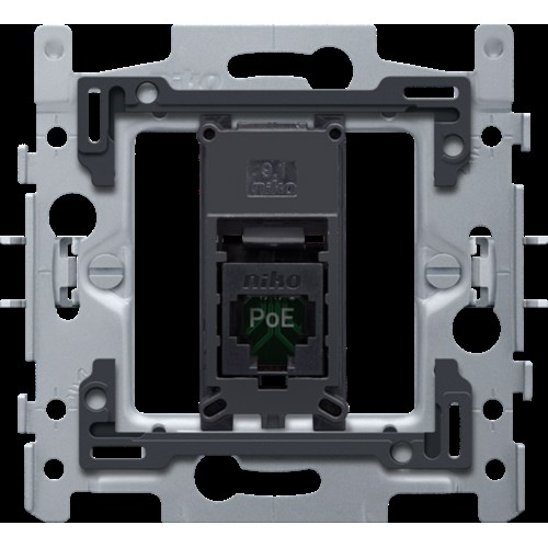 1 RJ45-aansluiting UTP Cat. 5E, klaar voor PoE++, vlakke uit