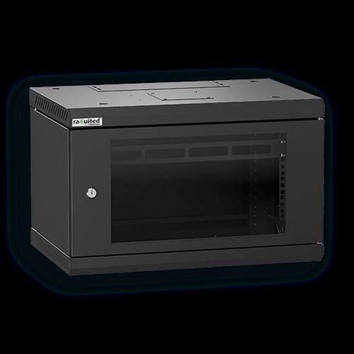 RAQUITED 19" WALL-MOUNTED BLACK 6U