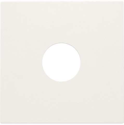 Afwerkingsset voor enkelvoudige coaxaansluiting voor tv, whi