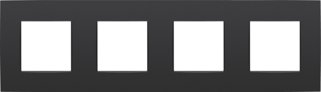 VIERVOUDIGE AFDEKPLAAT MET 71MM CENTERAFSTAND