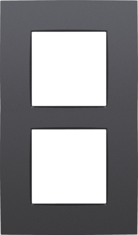 TWEEVOUDIGE AFDEKPLAAT MET 60MM CENTERAFSTAND, VERTICAAL