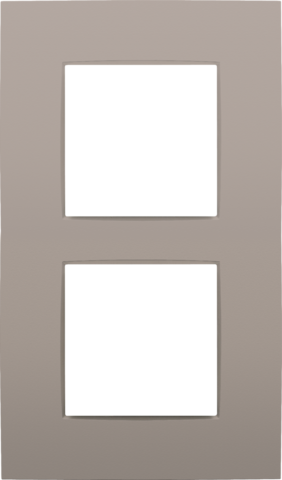 TWEEVOUDIGE AFDEKPLAAT MET 60MM CENTERAFSTAND, VERTICAAL