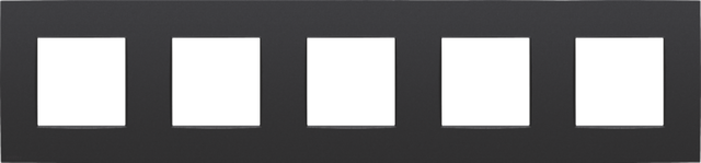 VIJFVOUDIGE AFDEKPLAAT MET 71MM CENTERAFSTAND