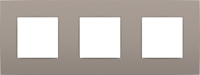 DRIEVOUDIGE AFDEKPLAAT MET 71MM CENTERAFSTAND