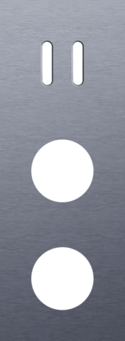 Drievoudige afdekplaat, verticaal 71 mm centerafstand, voor