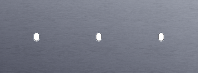 Drievoudige afdekplaat, horizontaal 71 mm centerafstand,voor