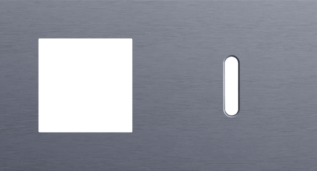 Tweevoudige afdekplaat, horizontaal 71 mm centerafstand,voor