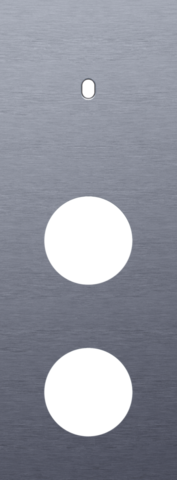 Drievoudige afdekplaat, verticaal 71 mm centerafstand, voor