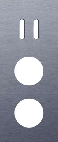 Drievoudige afdekplaat, verticaal 60 mm centerafstand, voor