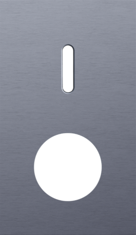 Tweevoudige afdekplaat, verticaal 60 mm centerafstand, voor