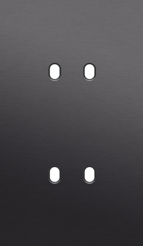 Tweevoudige afdekplaat, verticaal 60 mm centerafstand, voor