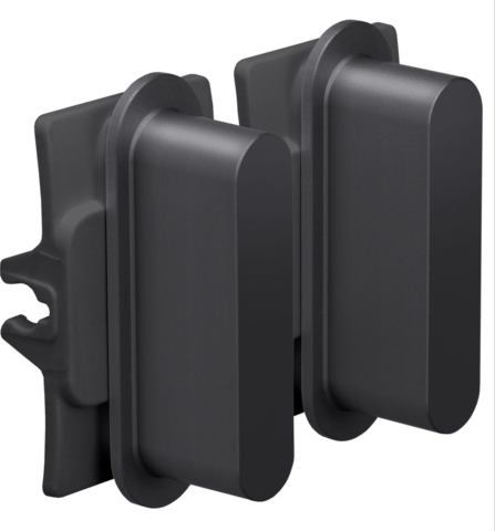 Niko Rocker set voor tweevoudige schakelfuncties, alu black