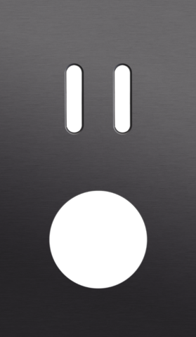 Tweevoudige afdekplaat, verticaal 60 mm centerafstand, voor