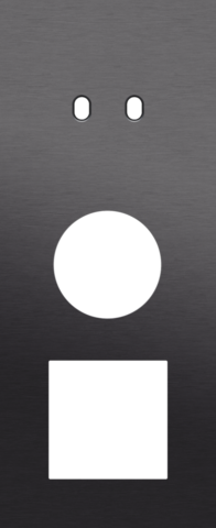 Drievoudige afdekplaat, verticaal 60 mm centerafstand, voor