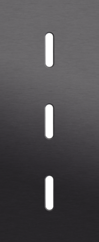 Drievoudige afdekplaat, verticaal 60 mm centerafstand, voor