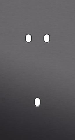 Tweevoudige afdekplaat, verticaal 71 mm centerafstand, voor