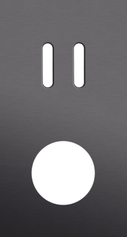 Tweevoudige afdekplaat, verticaal 71 mm centerafstand, voor