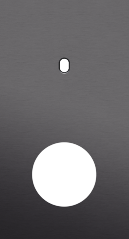 Tweevoudige afdekplaat, verticaal 71 mm centerafstand, voor