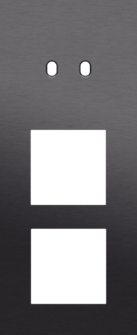 Drievoudige afdekplaat, verticaal 60 mm centerafstand, voor