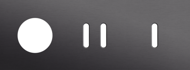 Drievoudige afdekplaat, horizontaal 71 mm centerafstand,voor