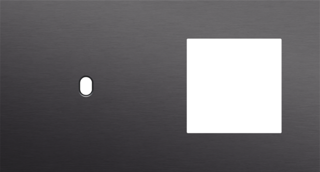 Tweevoudige afdekplaat, horizontaal 71 mm centerafstand,voor