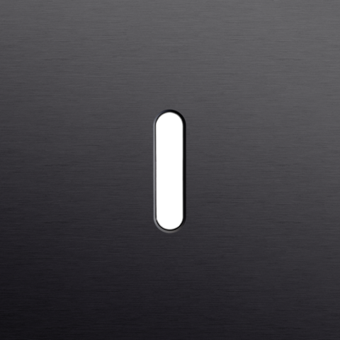 Enkelvoudige afdekplaat, voor enkelvoudige schakelfuncties,