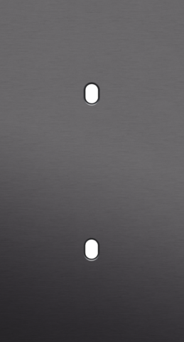 Tweevoudige afdekplaat, verticaal 71 mm centerafstand, voor