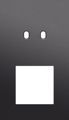 Tweevoudige afdekplaat, verticaal 60 mm centerafstand, voor