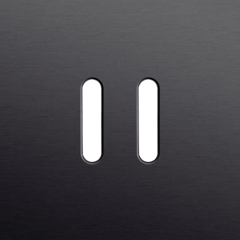 Enkelvoudige afdekplaat, voor tweevoudige schakelfuncties, N