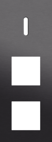 Drievoudige afdekplaat, verticaal 71 mm centerafstand, voor