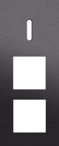 Drievoudige afdekplaat, verticaal 60 mm centerafstand, voor