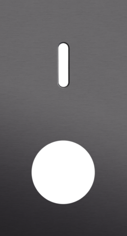 Tweevoudige afdekplaat, verticaal 71 mm centerafstand, voor