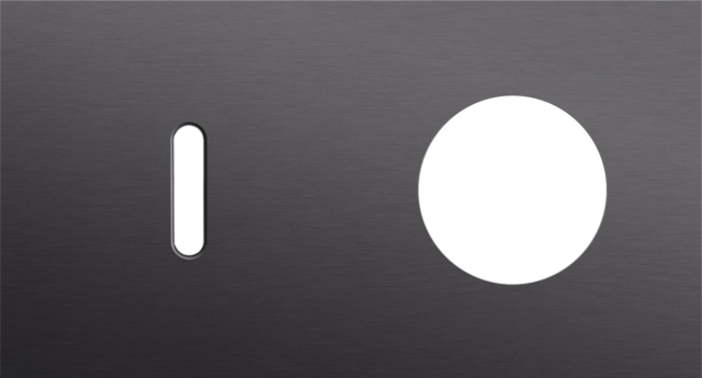 Tweevoudige afdekplaat, horizontaal 71 mm centerafstand, voo