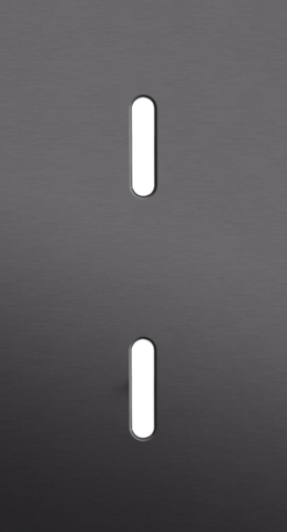 Tweevoudige afdekplaat, verticaal 71 mm centerafstand, voor