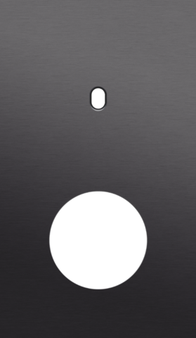 Tweevoudige afdekplaat, verticaal 60 mm centerafstand, voor