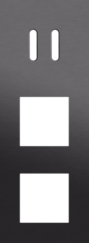 Drievoudige afdekplaat, verticaal 71 mm centerafstand, voor