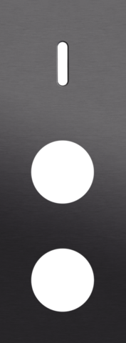 Drievoudige afdekplaat, verticaal 71 mm centerafstand, voor