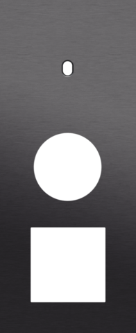 Drievoudige afdekplaat, verticaal 60 mm centerafstand, voor