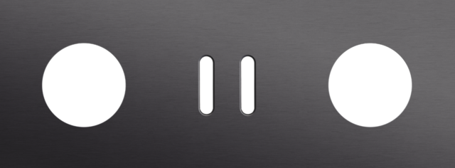 Drievoudige afdekplaat, horizontaal 71 mm centerafstand,voor